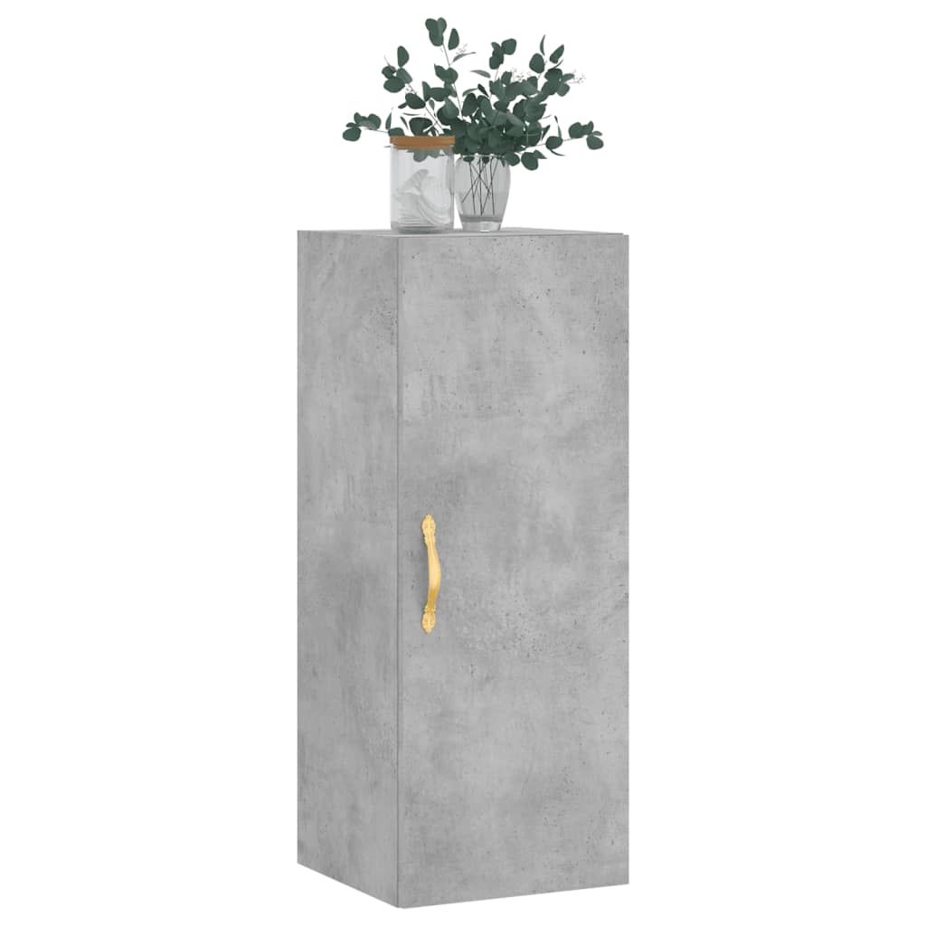 Armoire murale gris béton 34,5x34x90 cm - XIOS