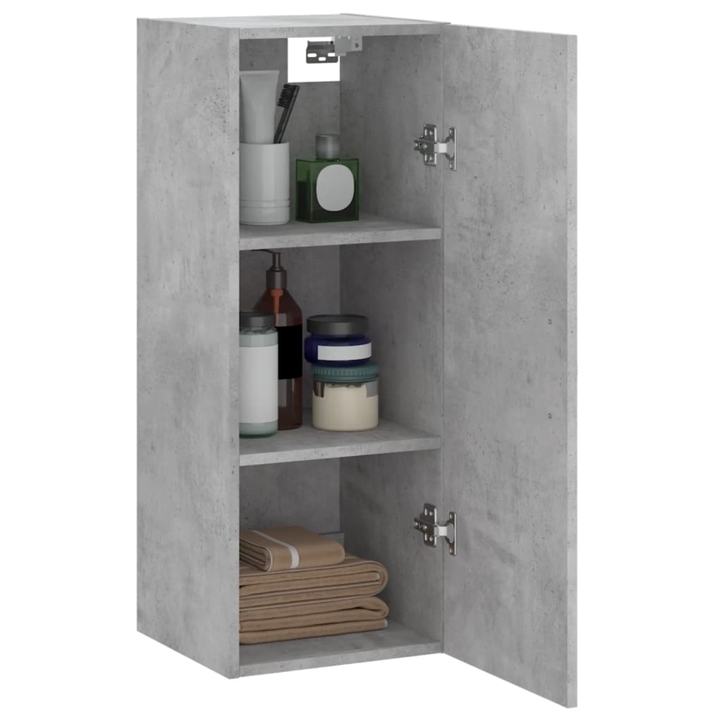 Armoire murale gris béton 34,5x34x90 cm - XIOS