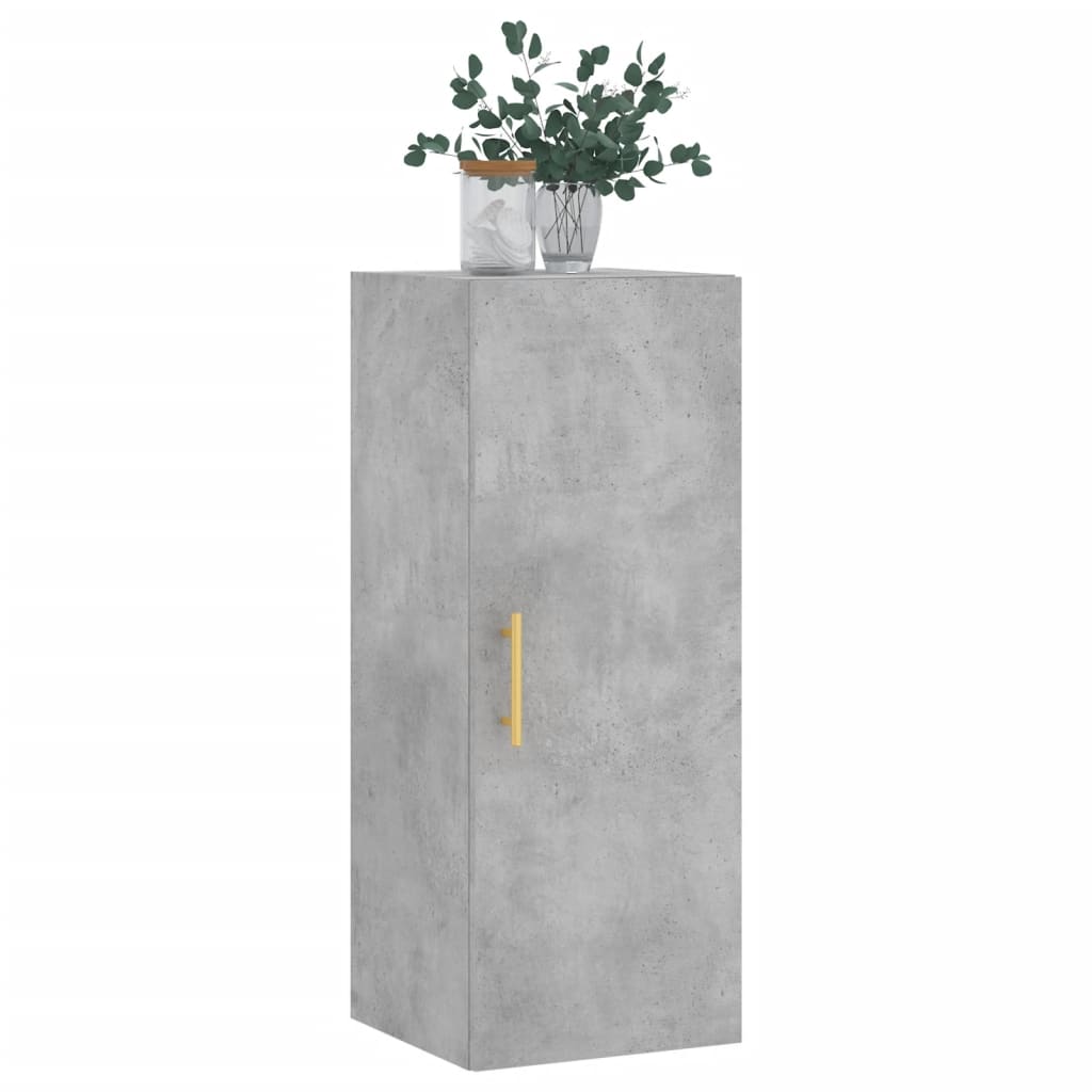 Armoire murale gris béton 34,5x34x90 cm - XIOS