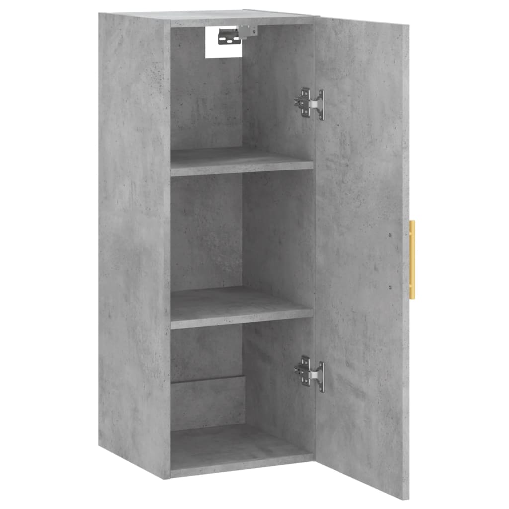 Armoire murale gris béton 34,5x34x90 cm - XIOS