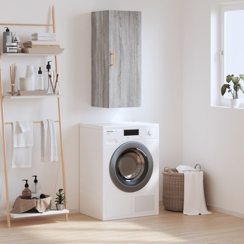 Armoire murale sonoma gris 34,5x34x90 cm - XIOS