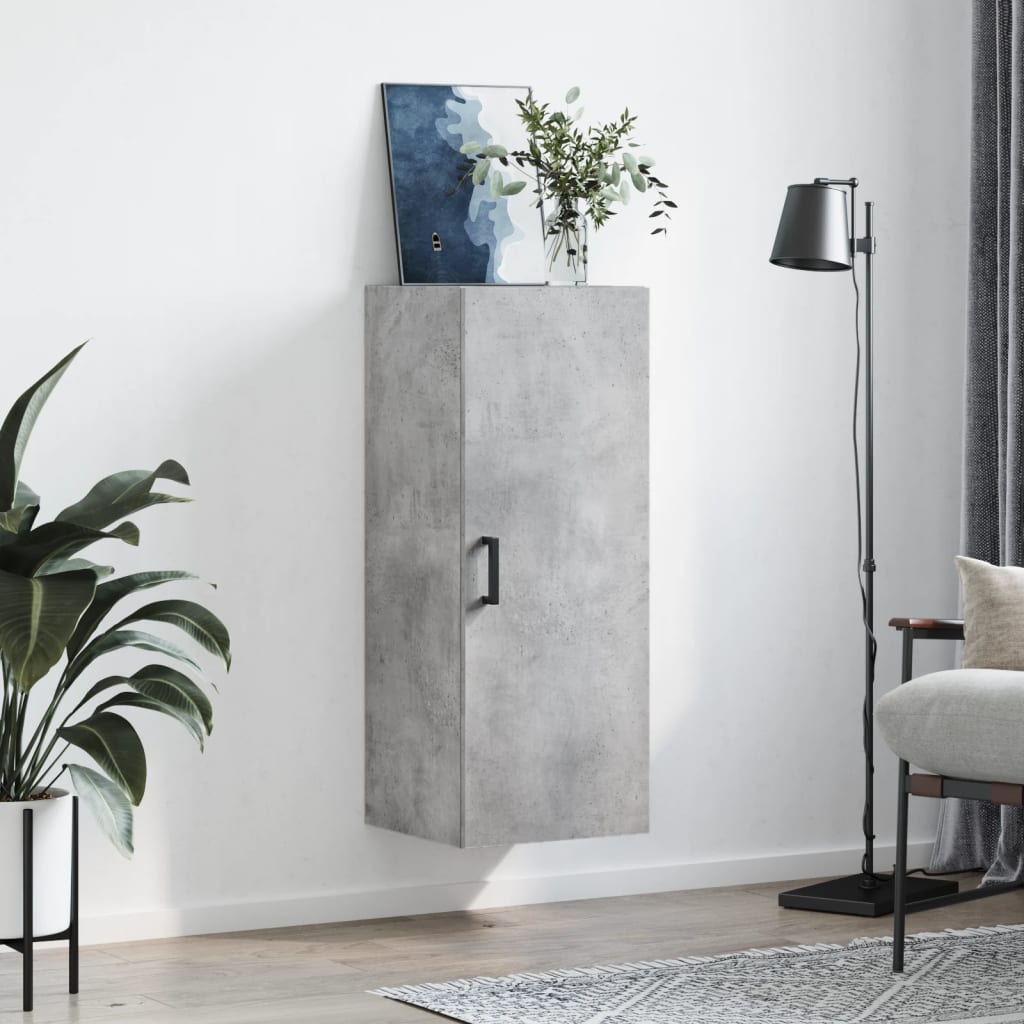 Armoire murale gris béton 34,5x34x90 cm - XIOS