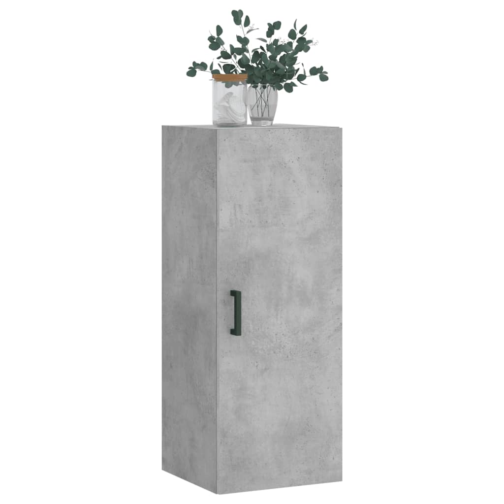 Armoire murale gris béton 34,5x34x90 cm - XIOS