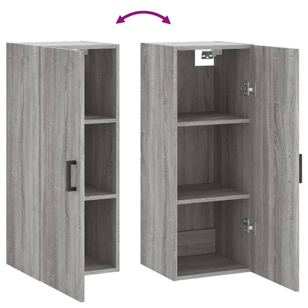 Armoire murale sonoma gris 34,5x34x90 cm - XIOS