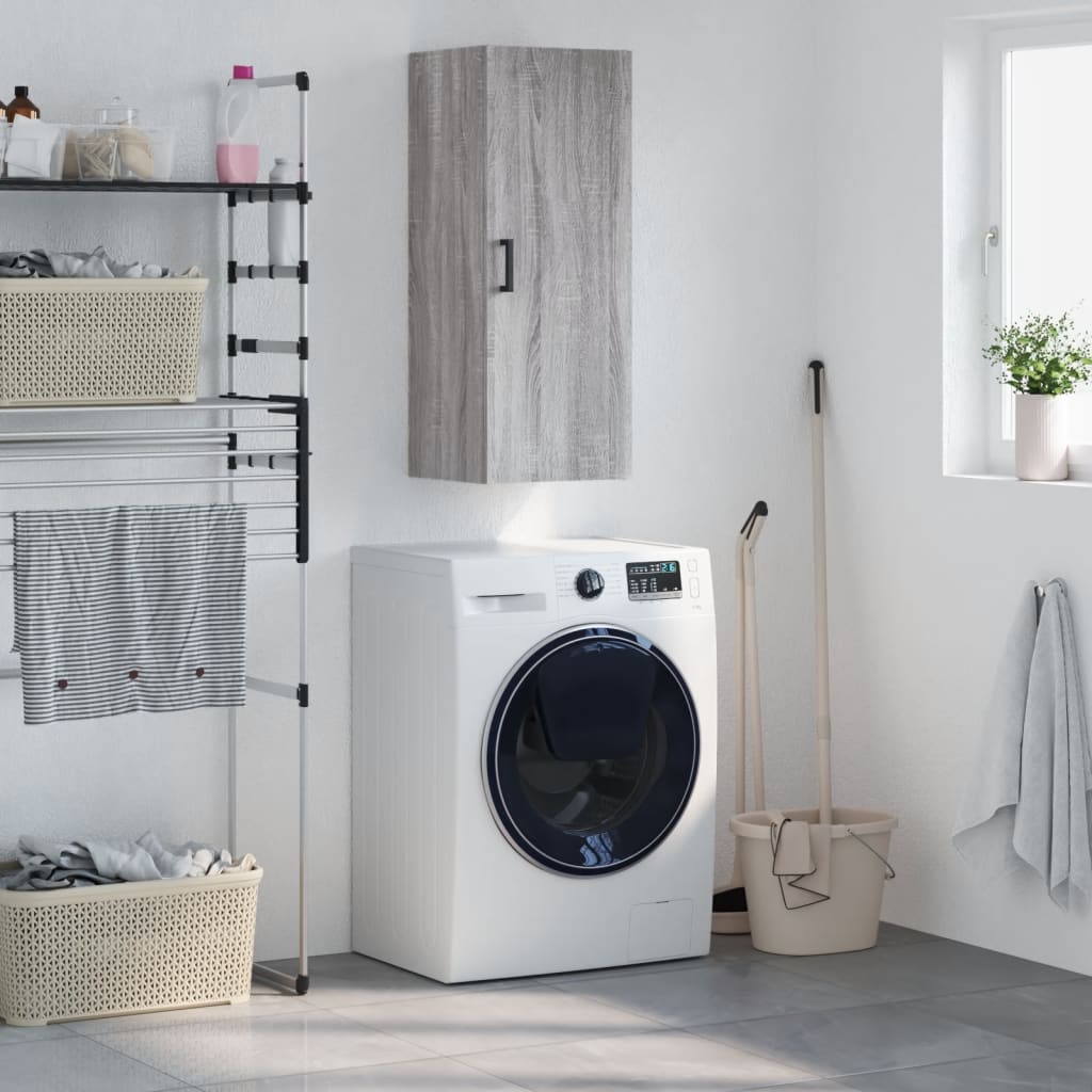 Armoire murale sonoma gris 34,5x34x90 cm - XIOS