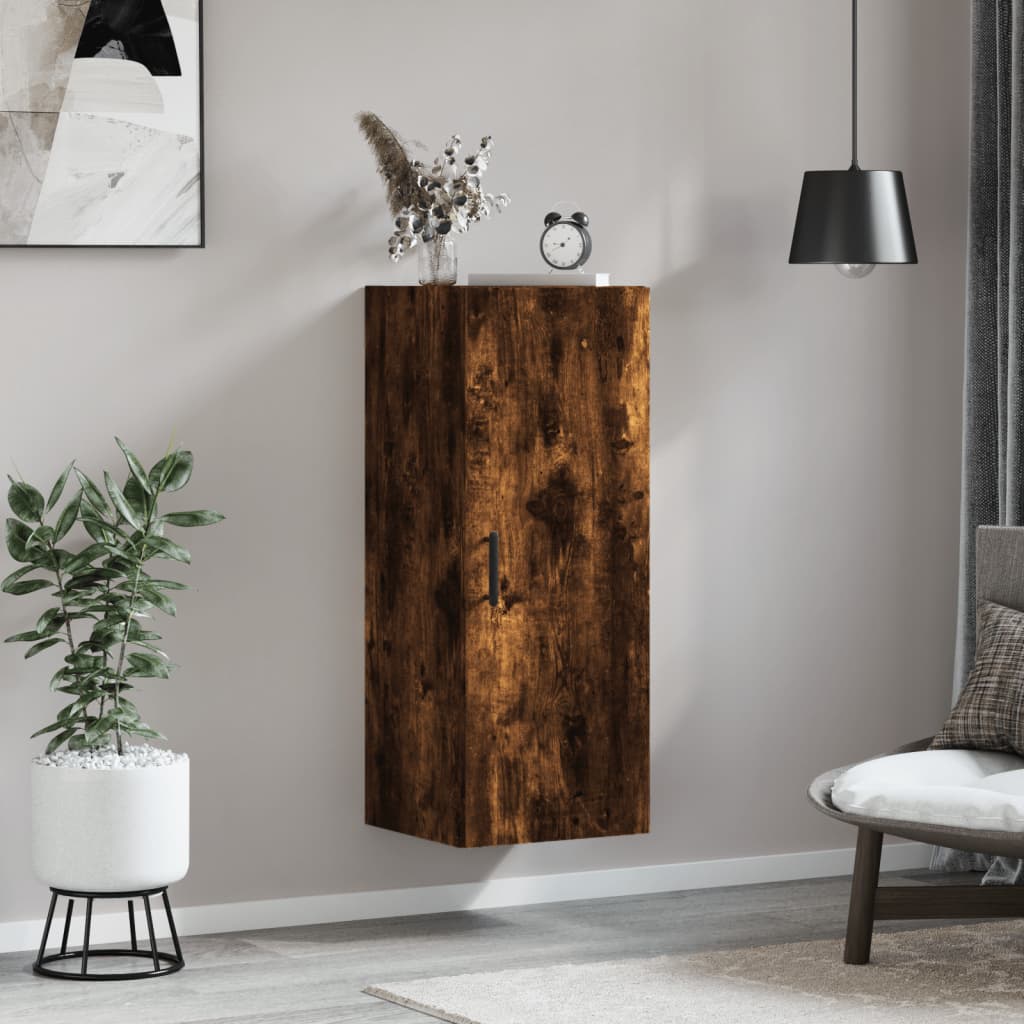 Armoire murale chêne fumé 34,5x34x90 cm - XIOS