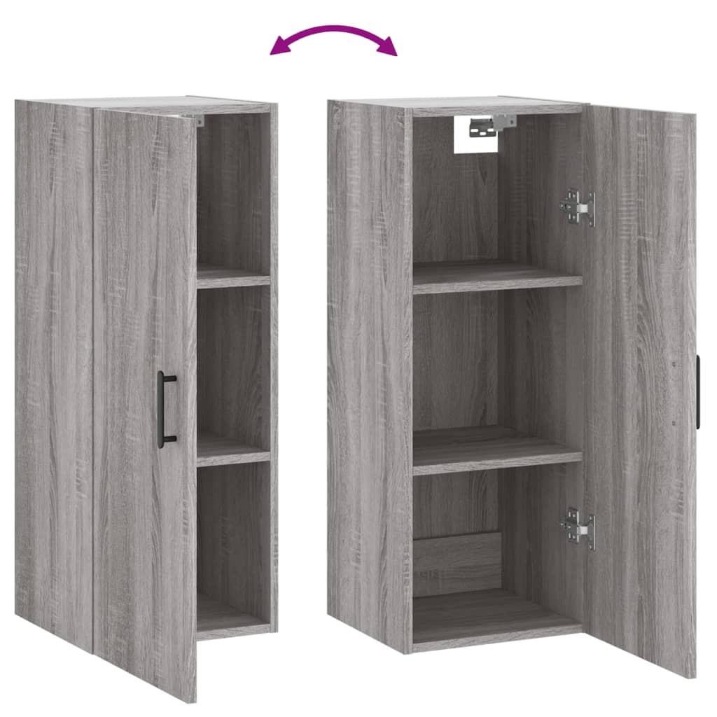 Armoire murale sonoma gris 34,5x34x90 cm - XIOS