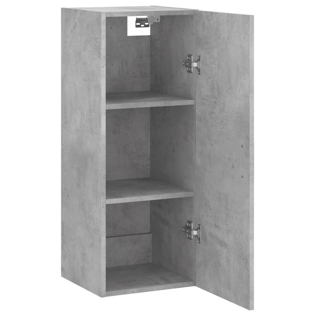 Armoire murale gris béton 34,5x34x90 cm - XIOS