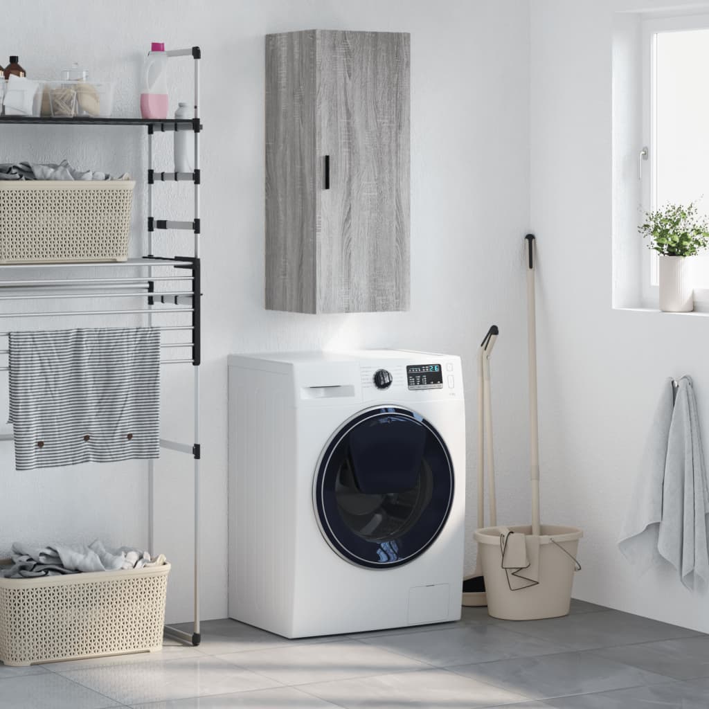 Armoire murale sonoma gris 34,5x34x90 cm - XIOS