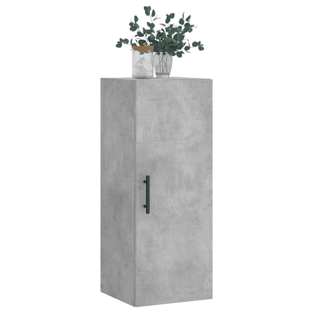 Armoire murale gris béton 34,5x34x90 cm - XIOS