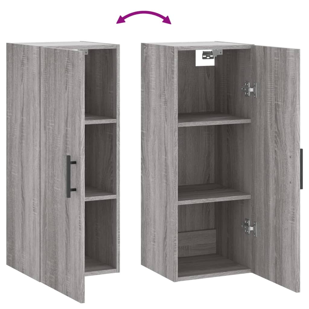 Armoire murale sonoma gris 34,5x34x90 cm - XIOS