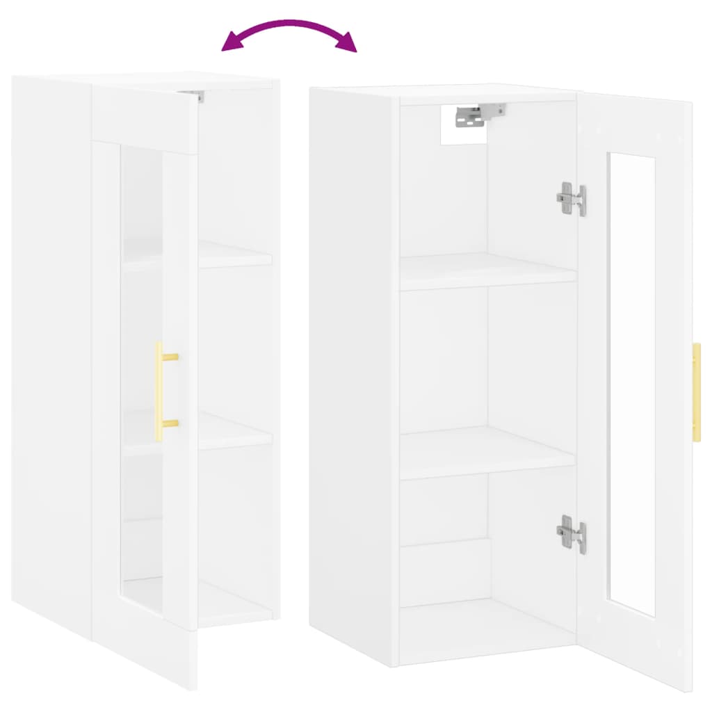 Armoire murale blanc 34,5x34x90 cm - XIOS