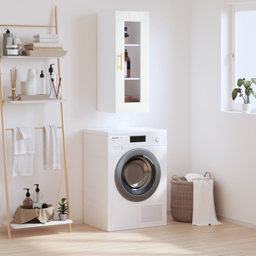 Armoire murale blanc 34,5x34x90 cm - XIOS