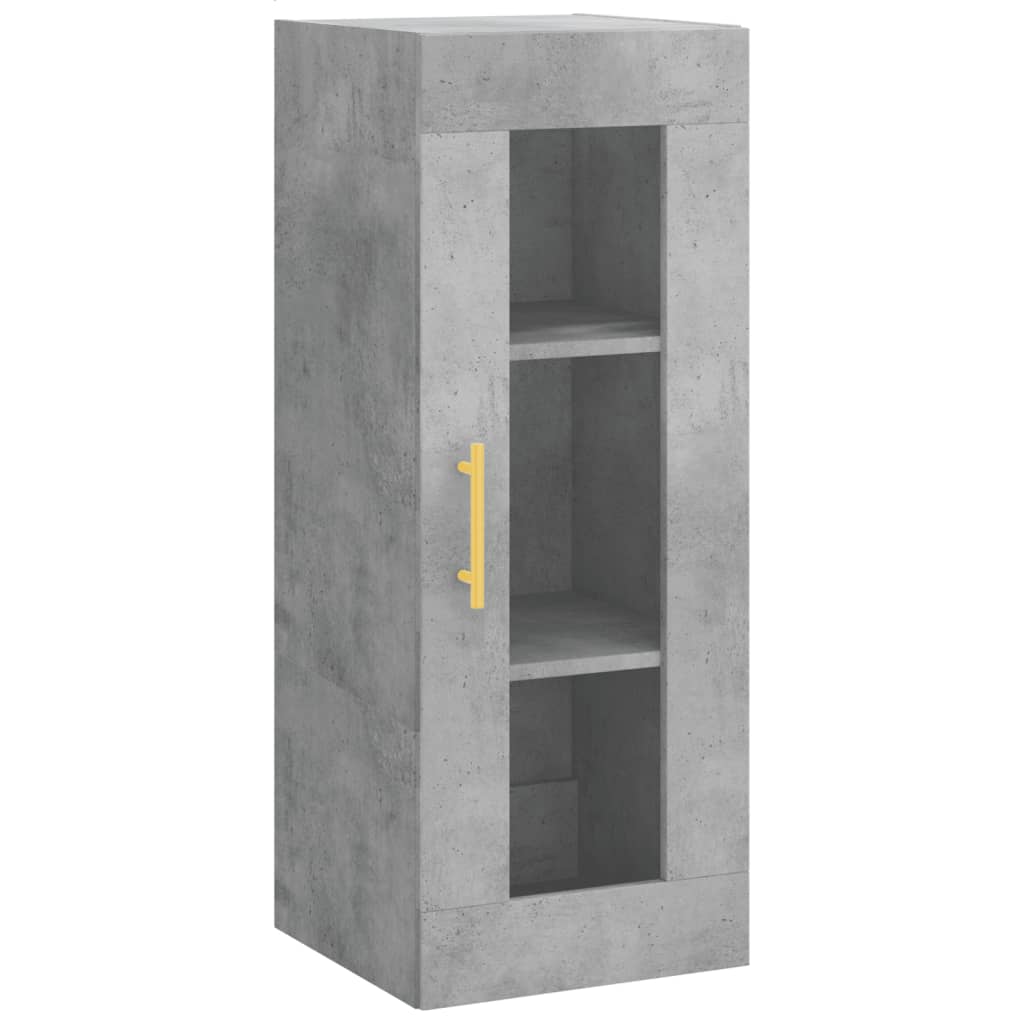 Armoire murale gris béton 34,5x34x90 cm - XIOS