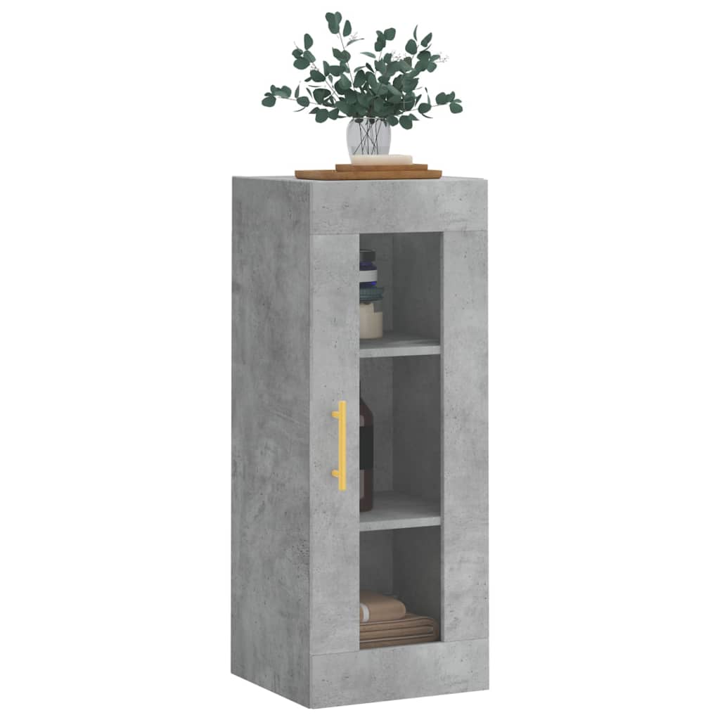 Armoire murale gris béton 34,5x34x90 cm - XIOS