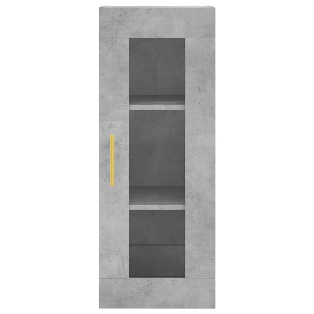 Armoire murale gris béton 34,5x34x90 cm - XIOS