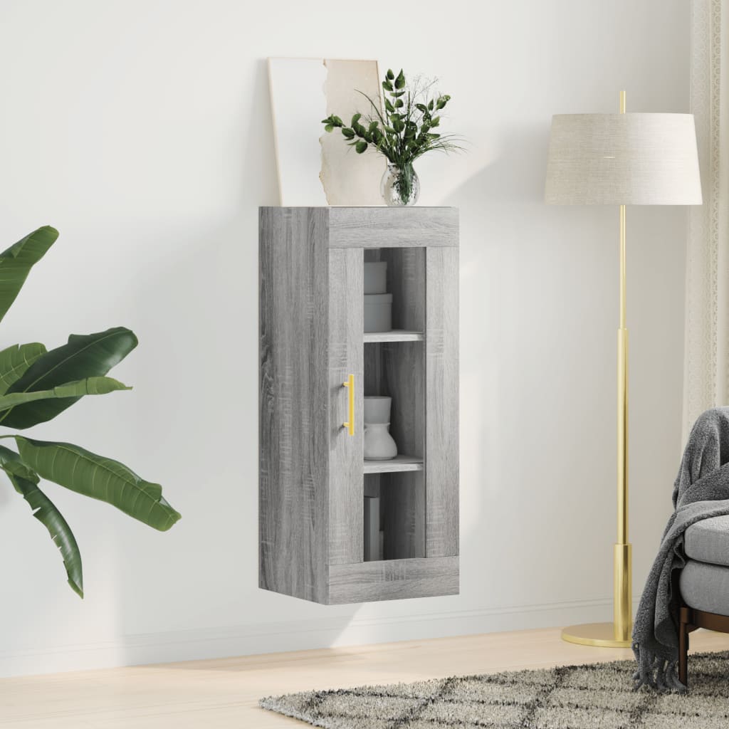 Armoire murale sonoma gris 34,5x34x90 cm - XIOS