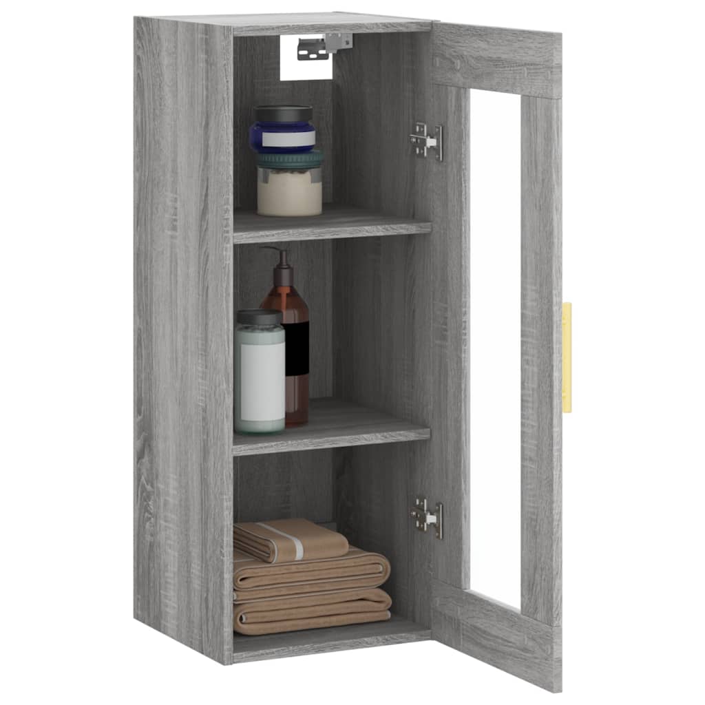 Armoire murale sonoma gris 34,5x34x90 cm - XIOS