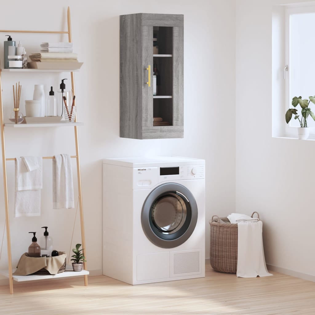 Armoire murale sonoma gris 34,5x34x90 cm - XIOS