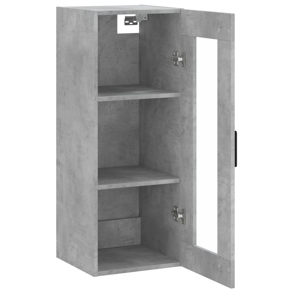 Armoire murale gris béton 34,5x34x90 cm - XIOS
