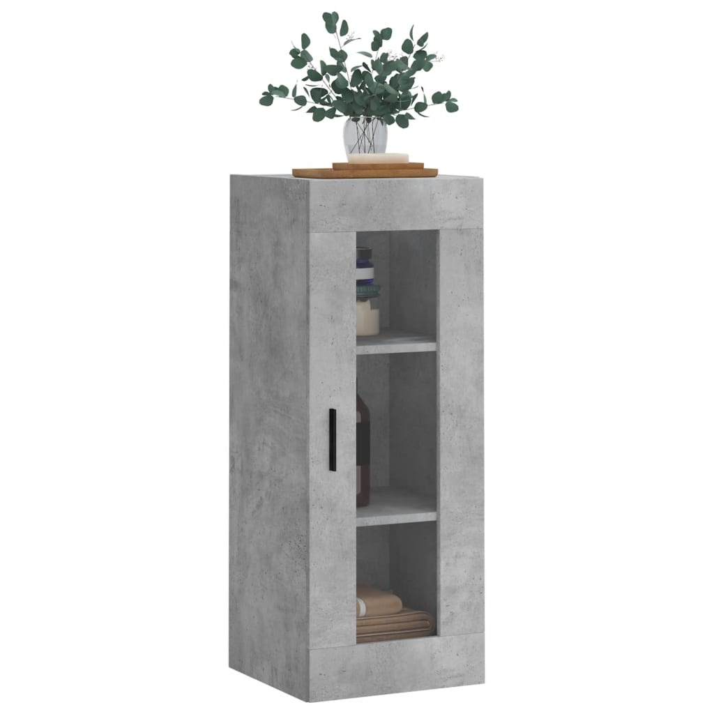 Armoire murale gris béton 34,5x34x90 cm - XIOS