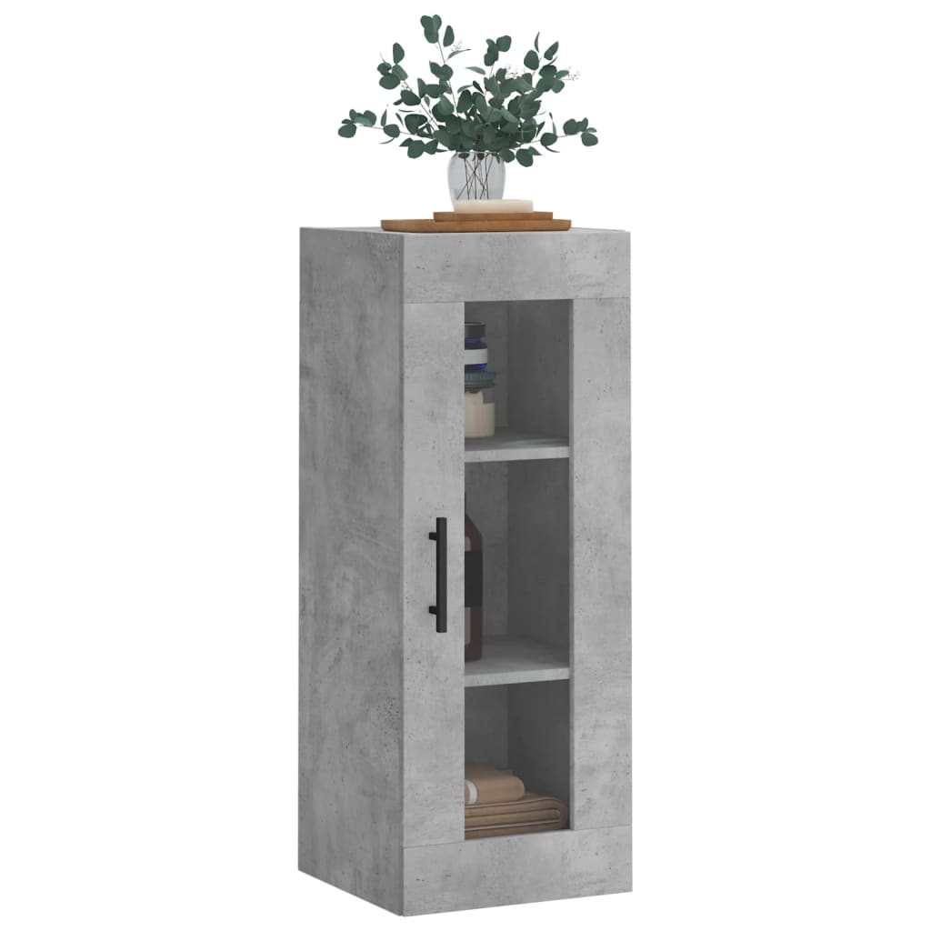 Armoire murale gris béton 34,5x34x90 cm - XIOS