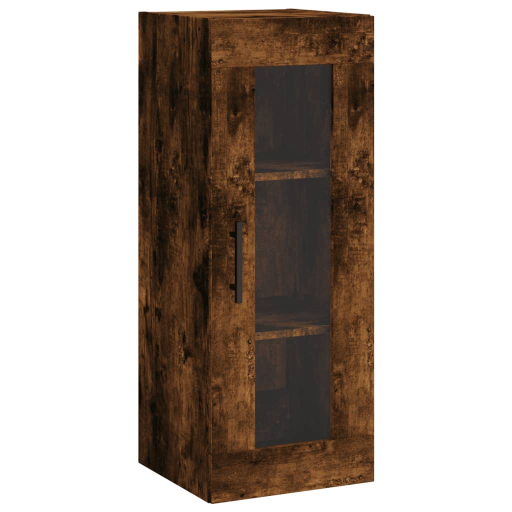 Armoire murale chêne fumé 34,5x34x90 cm - XIOS