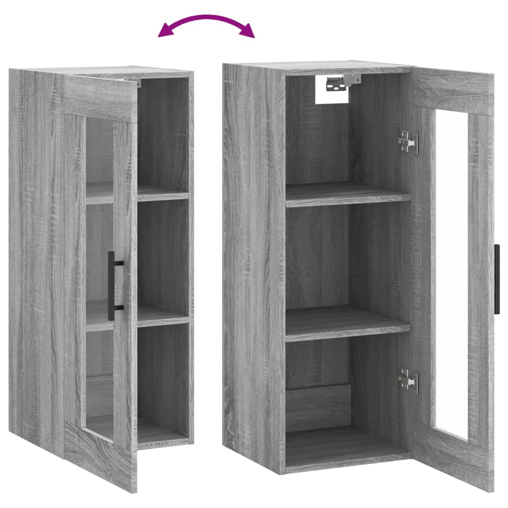 Armoire murale sonoma gris 34,5x34x90 cm - XIOS