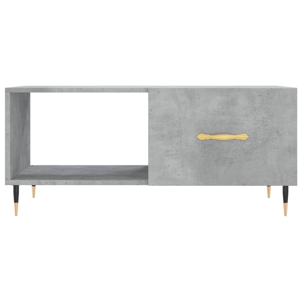 Table basse gris béton 90x50x40 cm bois d'ingénierie - XIOS