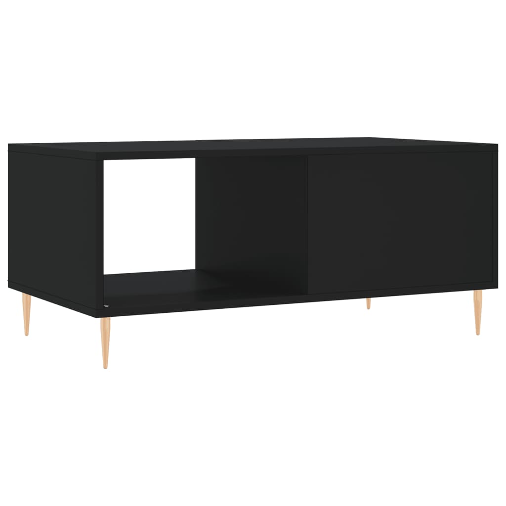 Table basse noir 90x50x40 cm bois d'ingénierie - XIOS