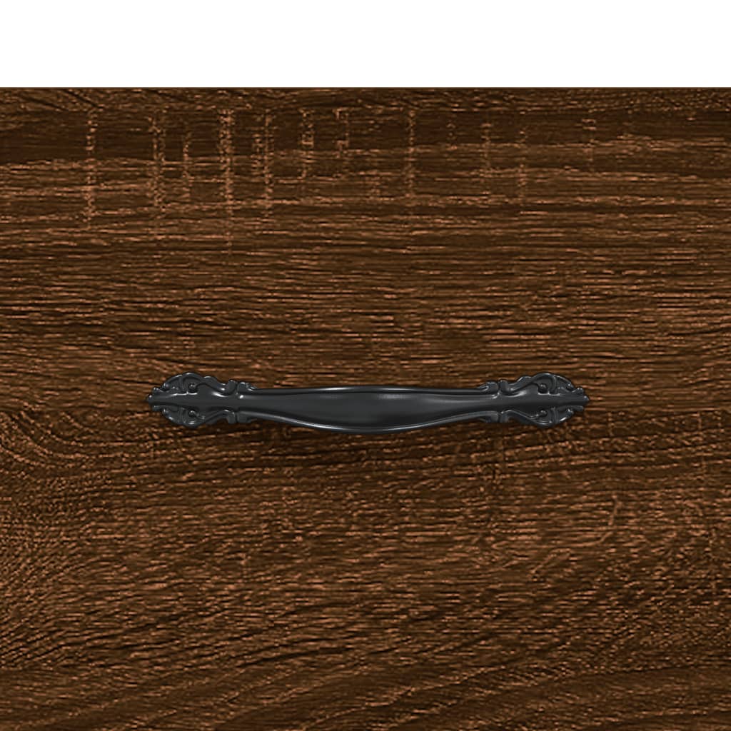 Table basse chêne marron 90x50x40 cm bois d'ingénierie - XIOS