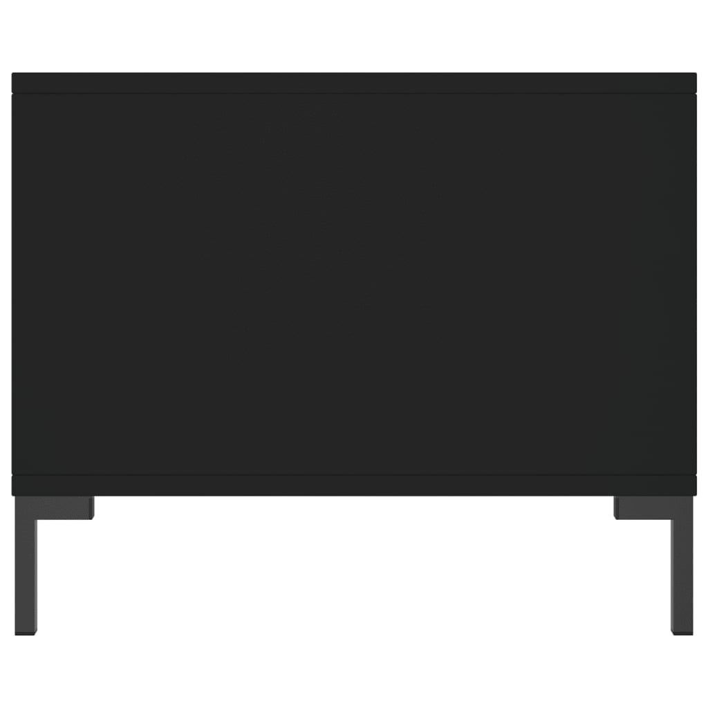 Table basse noir 90x50x40 cm bois d'ingénierie - XIOS