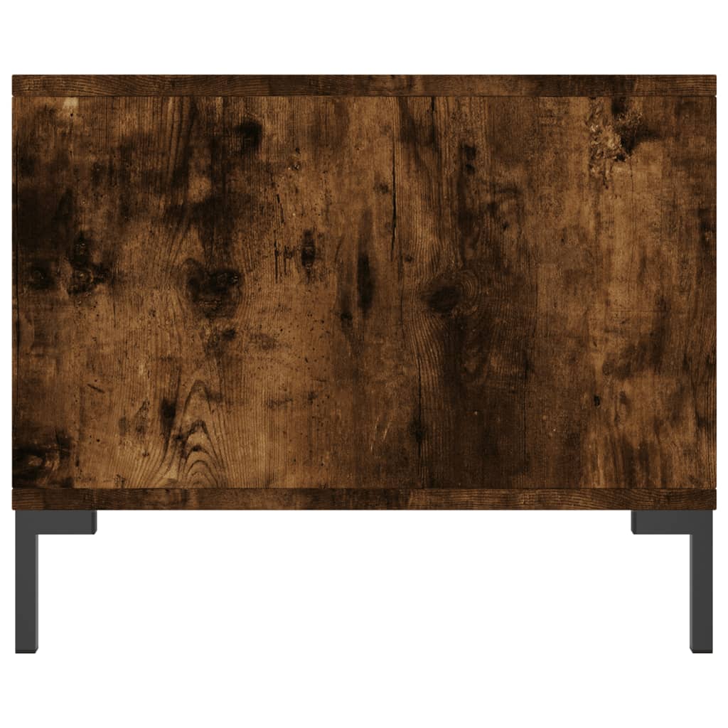 Table basse chêne fumé 90x50x40 cm bois d'ingénierie - XIOS
