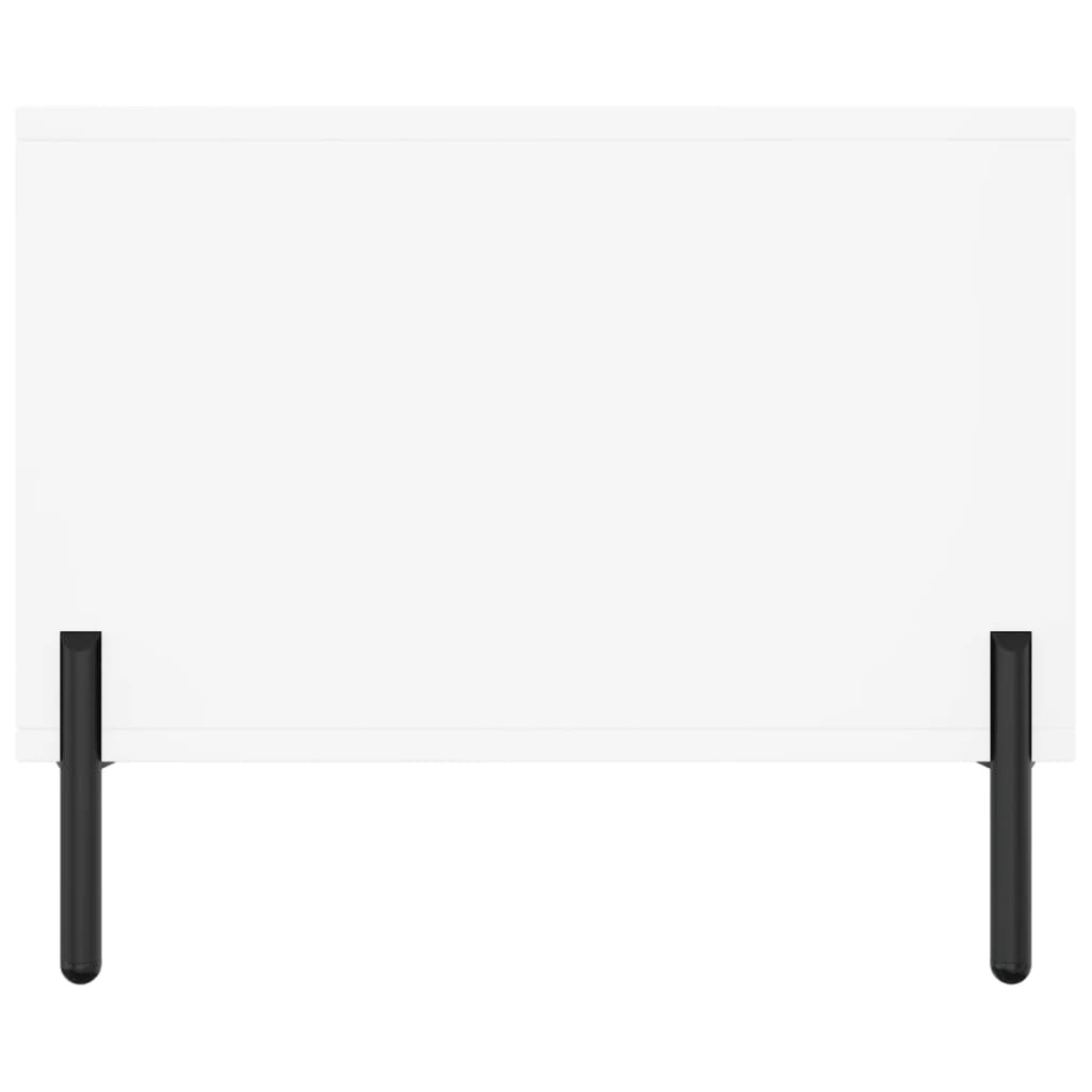 Table basse blanc 90x50x40 cm bois d'ingénierie - XIOS