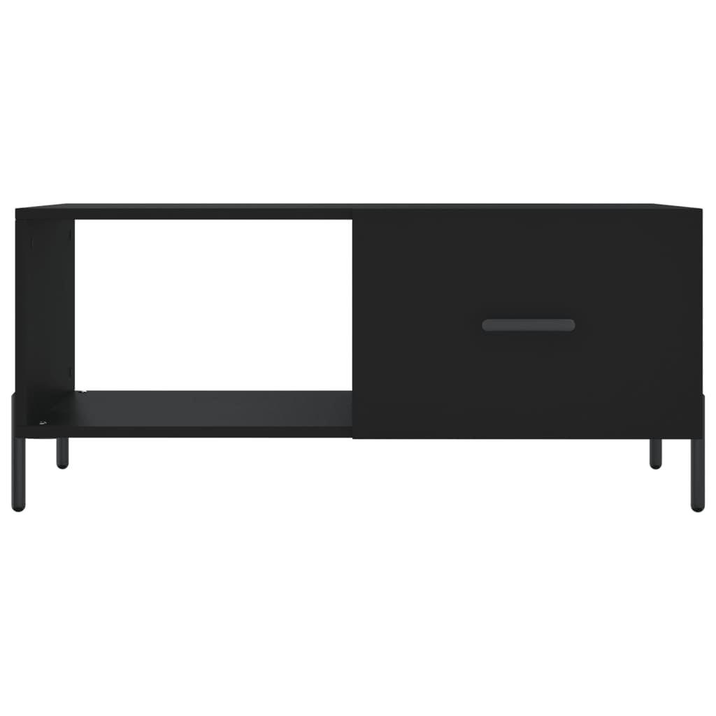 Table basse noir 90x50x40 cm bois d'ingénierie - XIOS