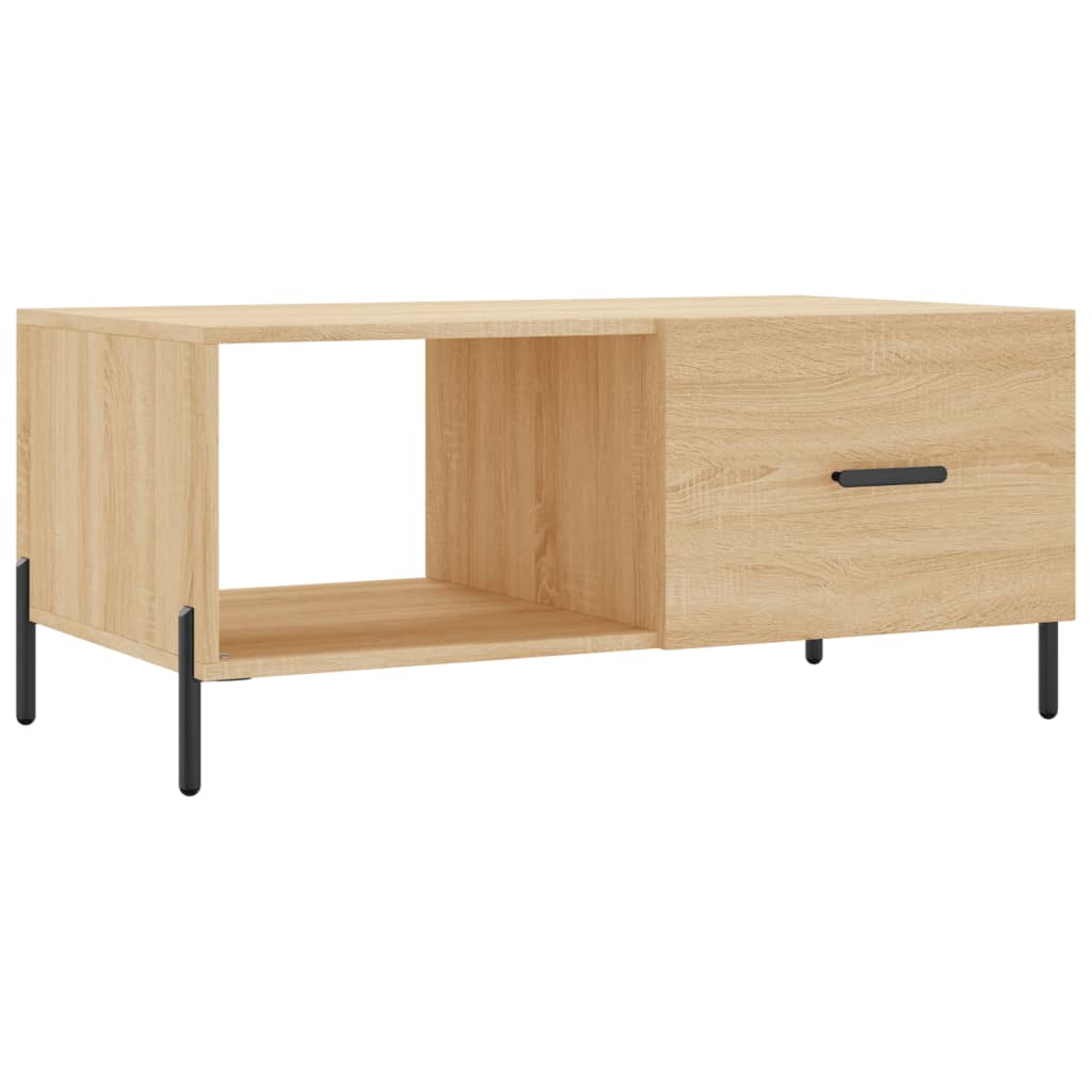 Table basse chêne sonoma 90x50x40 cm bois d'ingénierie - XIOS