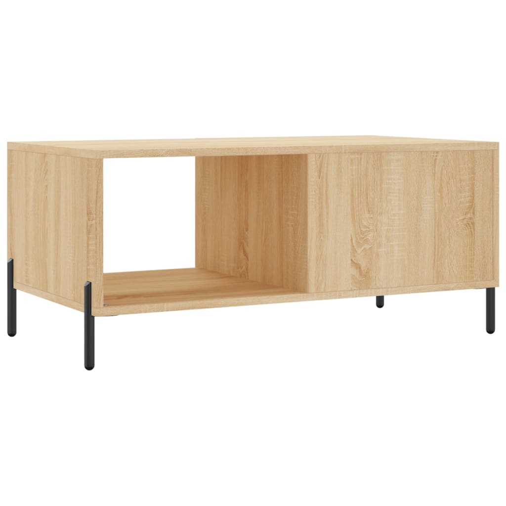 Table basse chêne sonoma 90x50x40 cm bois d'ingénierie - XIOS