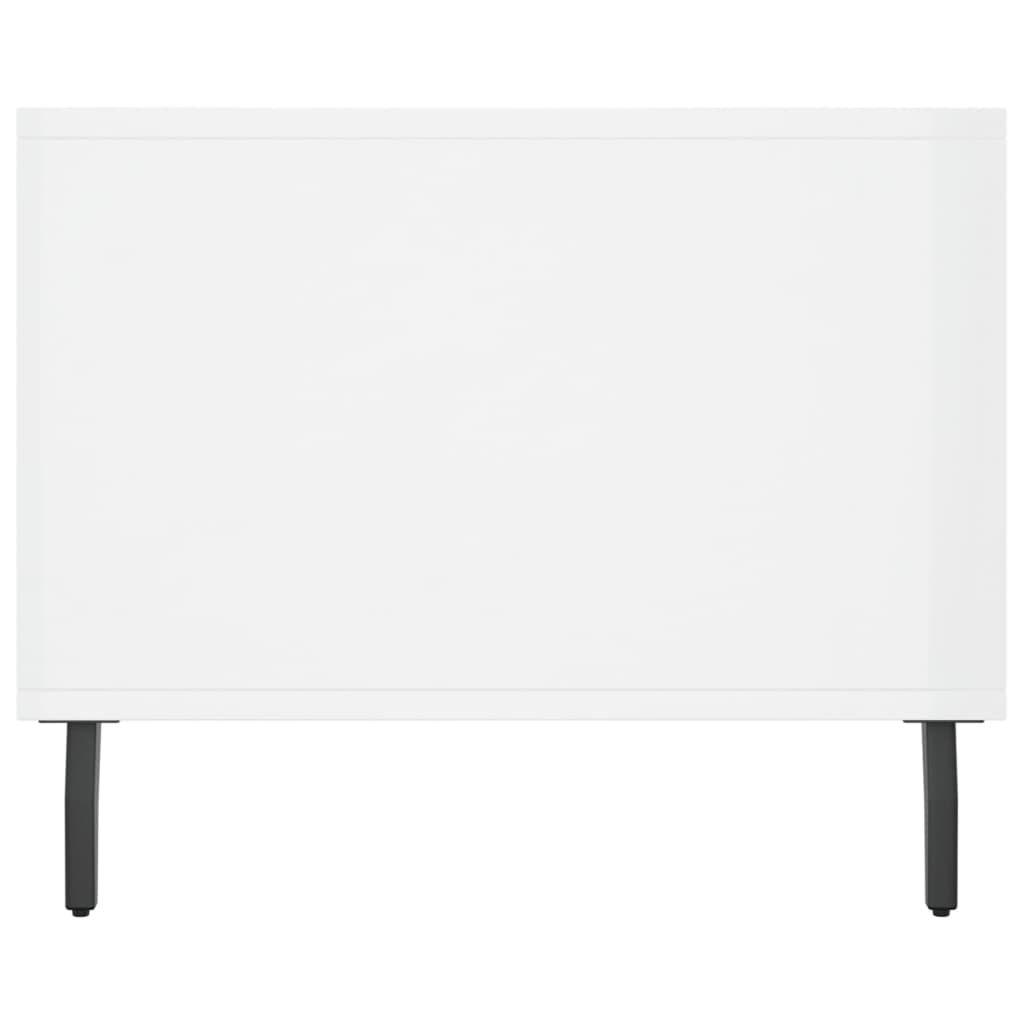 Table basse Blanc brillant 90x50x40 cm Bois d'ingénierie - XIOS