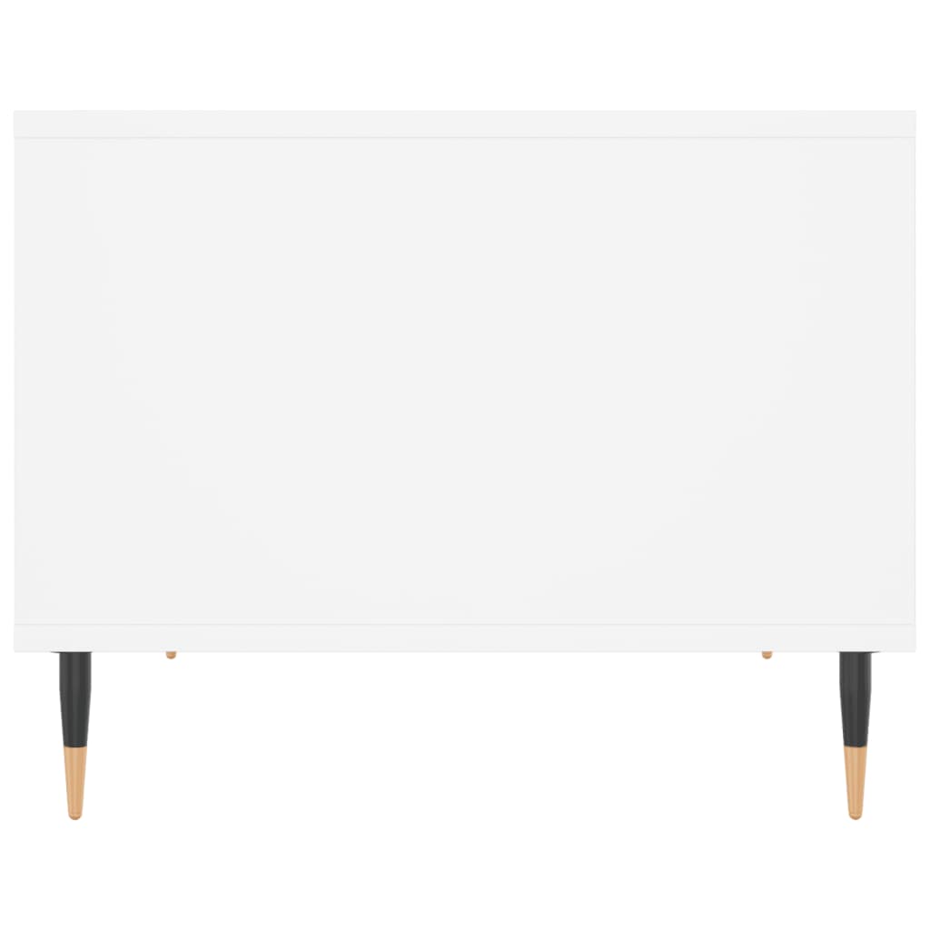 Table basse blanc 60x50x40 cm bois d'ingénierie - XIOS