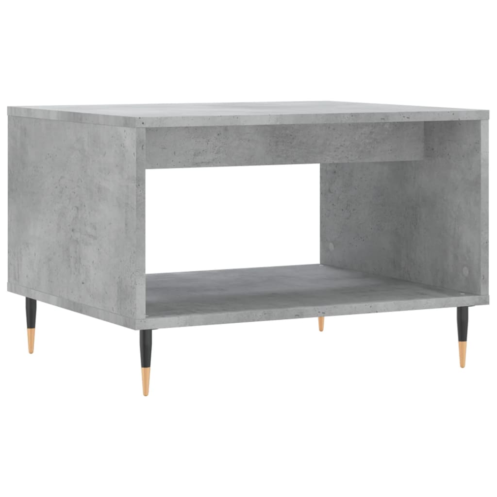 Table basse gris béton 60x50x40 cm bois d'ingénierie - XIOS