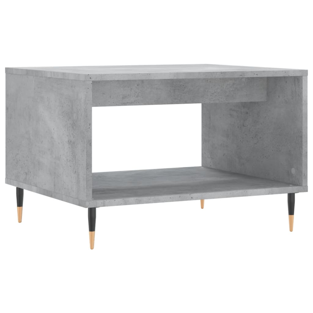 Table basse gris béton 60x50x40 cm bois d'ingénierie - XIOS