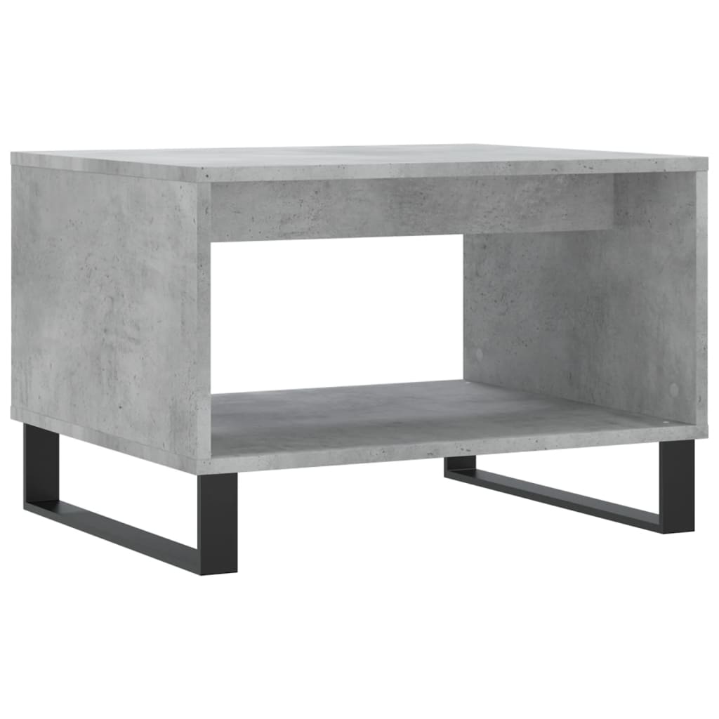 Table basse gris béton 60x50x40 cm bois d'ingénierie - XIOS
