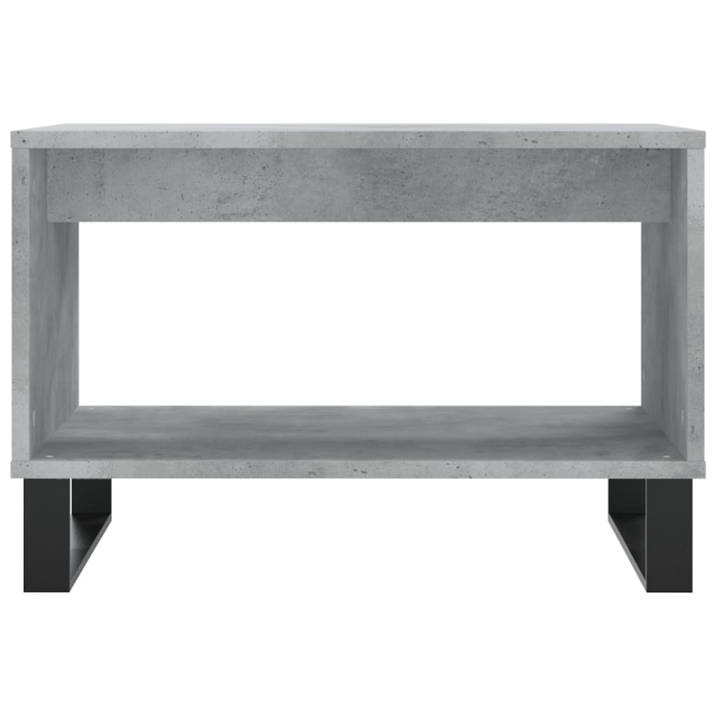 Table basse gris béton 60x50x40 cm bois d'ingénierie - XIOS