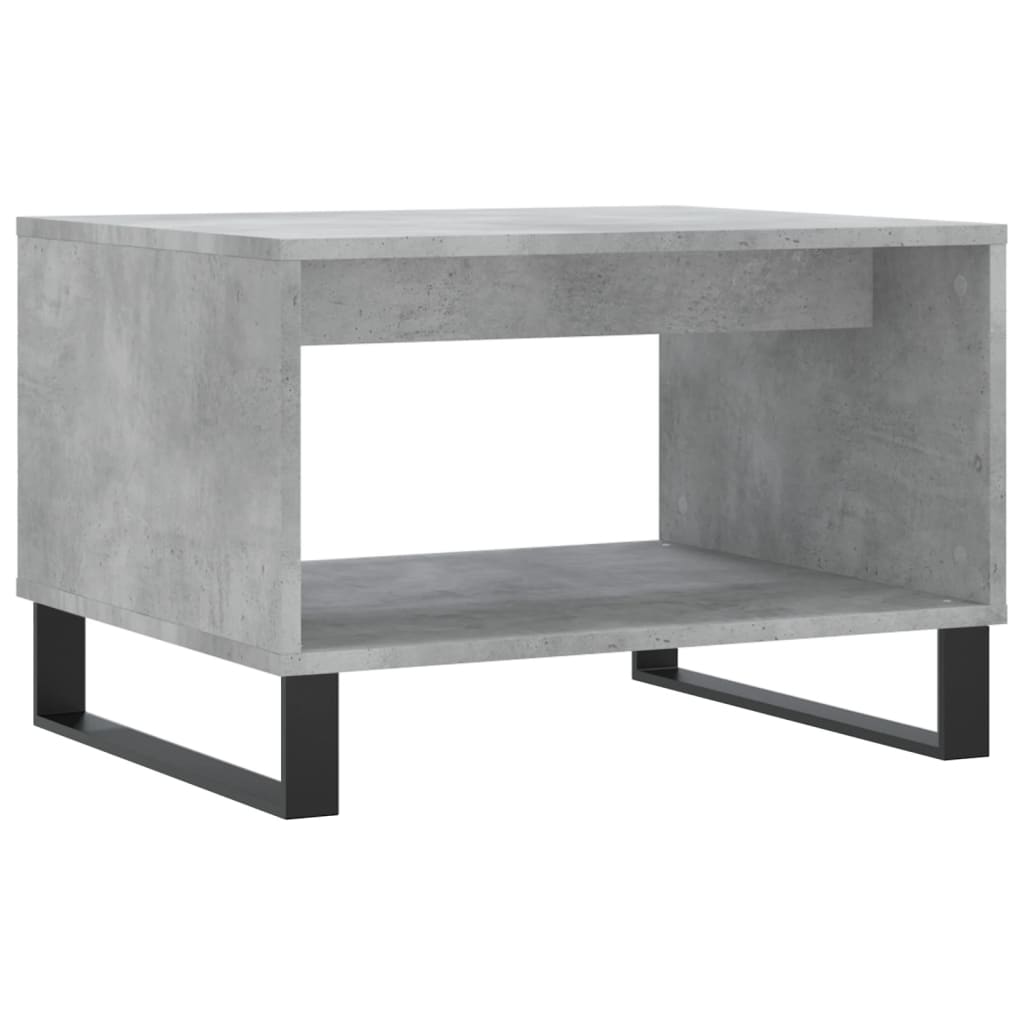 Table basse gris béton 60x50x40 cm bois d'ingénierie - XIOS