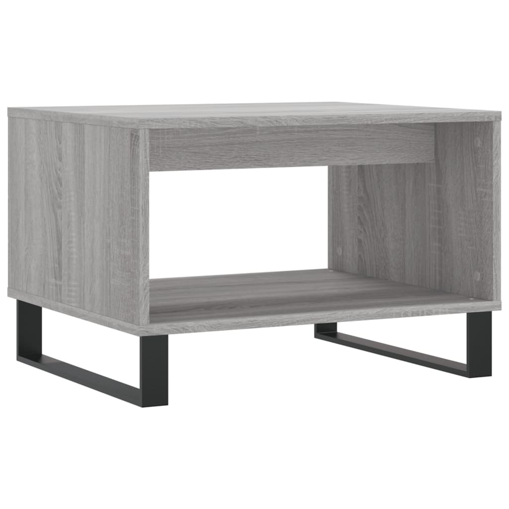 Table basse sonoma gris 60x50x40 cm bois d'ingénierie - XIOS
