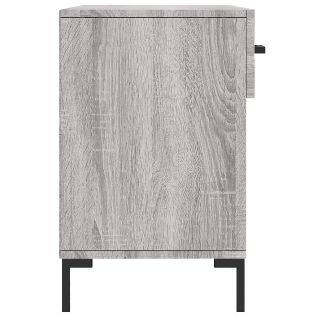 Banc à chaussures sonoma gris 102x35x55 cm bois d'ingénierie - XIOS