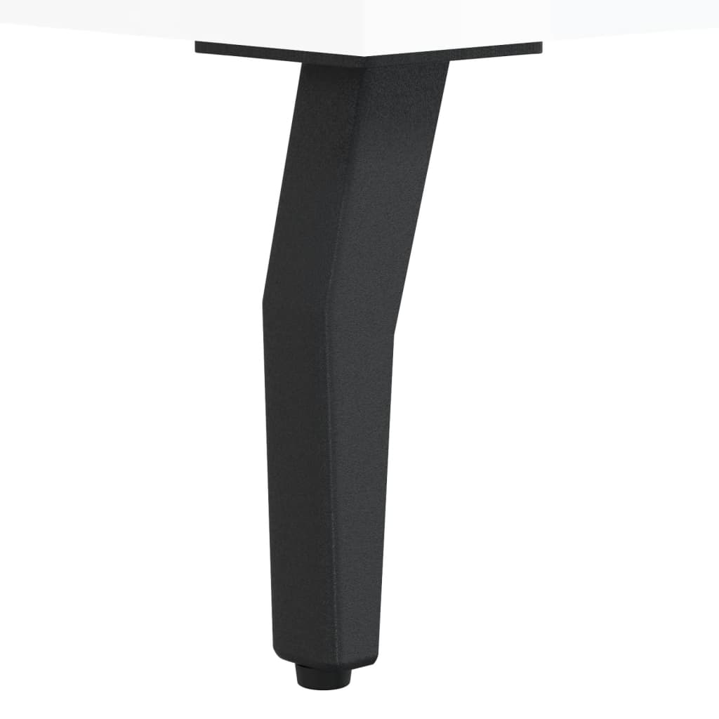 Banc à chaussures blanc brillant 102x35x55 cm bois d'ingénierie - XIOS