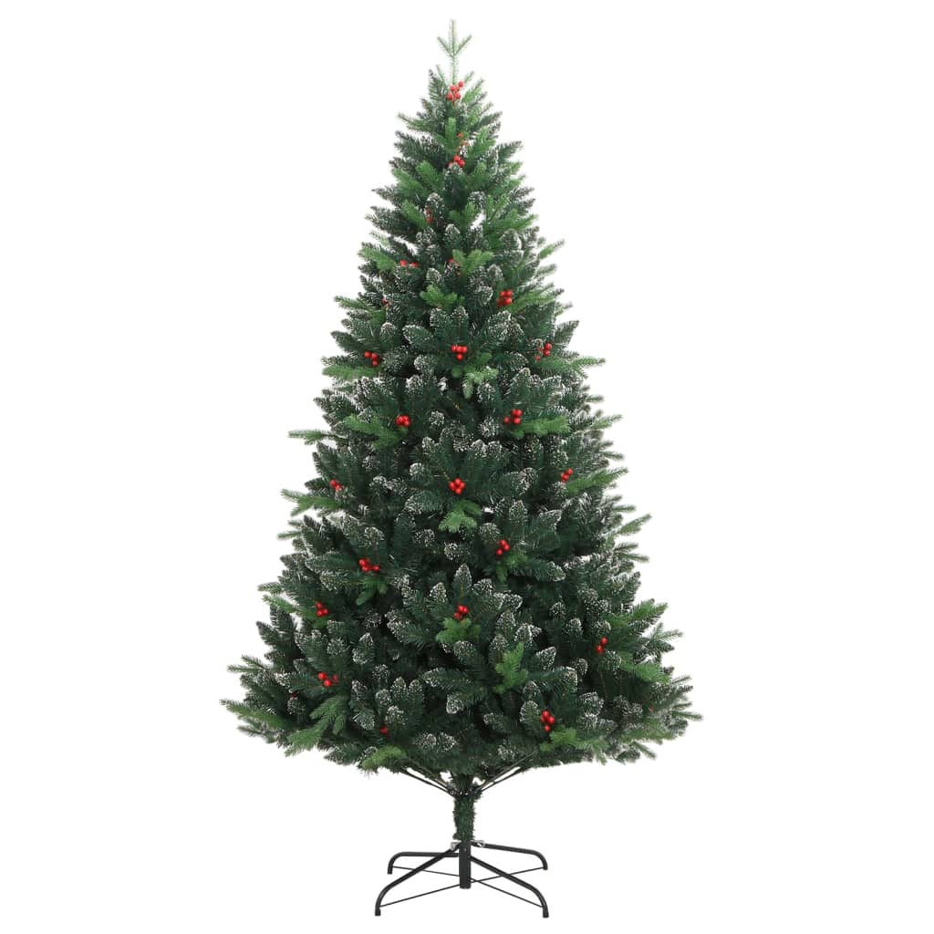Sapin de Noël artificiel à charnières avec baies rouges 180 cm - XIOS