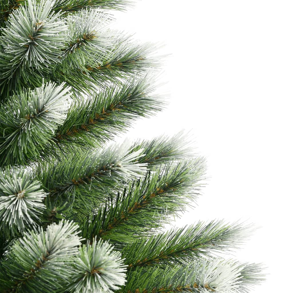 Sapin de Noël artificiel à charnières avec neige floquée 210 cm