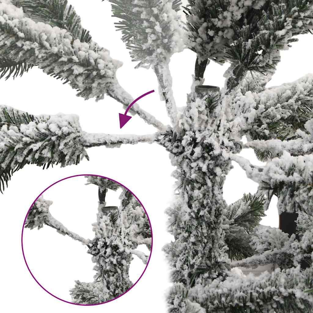 Sapin de Noël artificiel avec neige floquée 150 cm